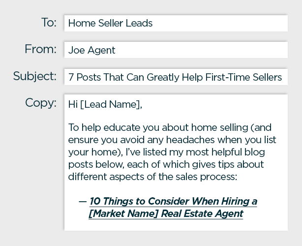 drip real estate email marketing