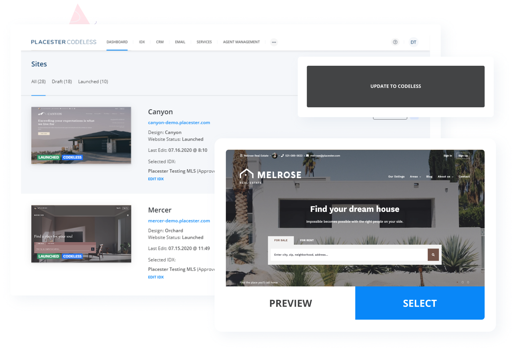 Build your REALTOR website with Placester