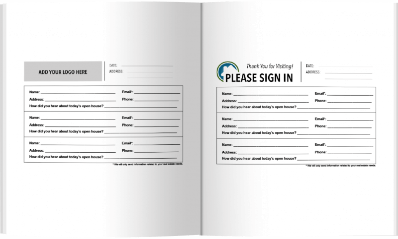 Customizable Open House Sign-In Sheets for Agents